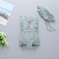 Load image into Gallery viewer, Baby Girls Solid Color Rompers Wholesale 22042246
