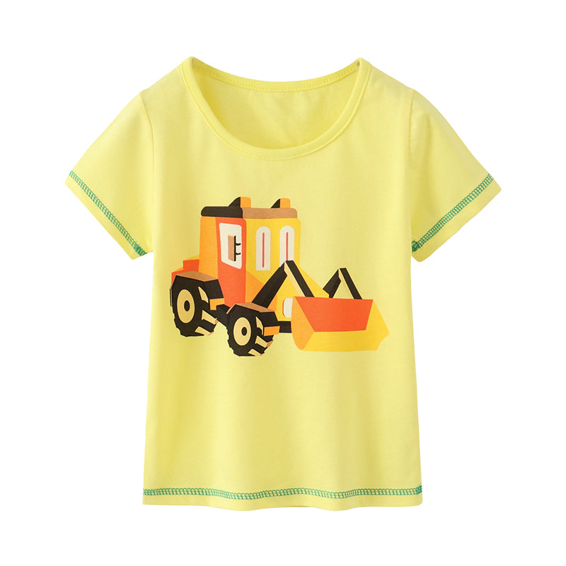 Baby Kid Unisex Car Print T-Shirts Wholesale 220422463