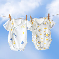 Load image into Gallery viewer, Baby Unisex Animals Cartoon Alphabet Print Rompers Wholesale 220422488
