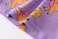 Load image into Gallery viewer, Baby Kid Girls Dinosaur Print T-Shirts Wholesale 220422508
