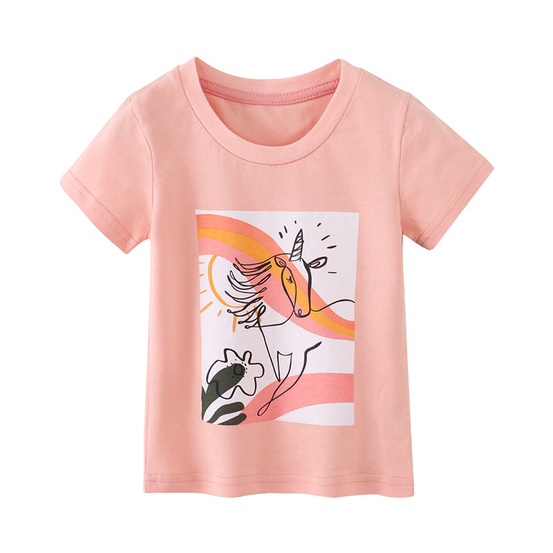 Baby Kid Boys Cartoon Print T-Shirts Wholesale 220422510