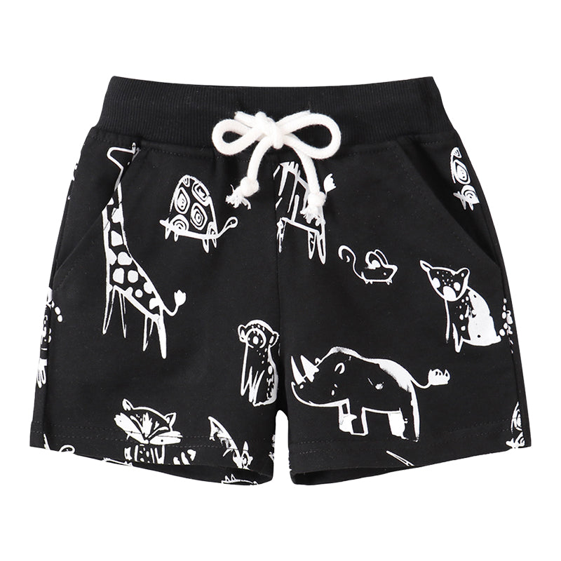 Baby Kid Boys Cartoon Print Shorts Wholesale 220422596