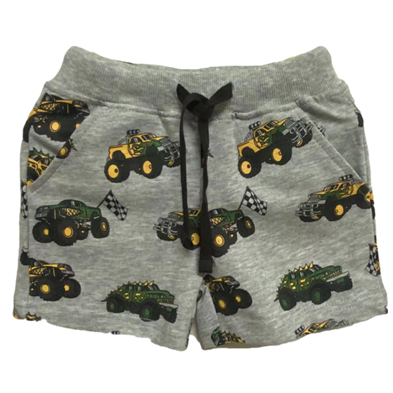 Baby Kid Boys Car Print Shorts Wholesale 220422597