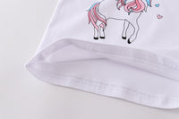 Load image into Gallery viewer, Baby Kid Girls Cartoon Unicorn Print T-Shirts Wholesale 220422637
