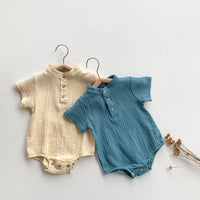 Load image into Gallery viewer, Baby Unisex Solid Color Rompers Wholesale 220422642
