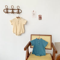 Load image into Gallery viewer, Baby Unisex Solid Color Rompers Wholesale 220422642
