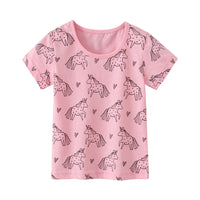 Load image into Gallery viewer, Baby Kid Girls Unicorn Print T-Shirts Wholesale 220422679
