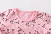 Load image into Gallery viewer, Baby Kid Girls Unicorn Print T-Shirts Wholesale 220422679
