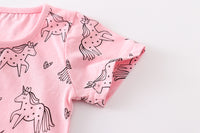 Load image into Gallery viewer, Baby Kid Girls Unicorn Print T-Shirts Wholesale 220422679
