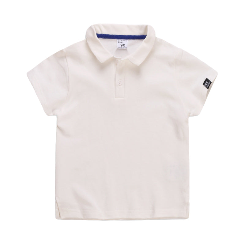 Baby Kid Boys Solid Color Polo Shirts Wholesale 22042270