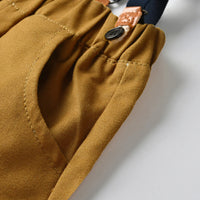 Load image into Gallery viewer, 2 Pieces Set Baby Kid Boys Striped Checked Bow Shirts And Pants Wholesale 22042276
