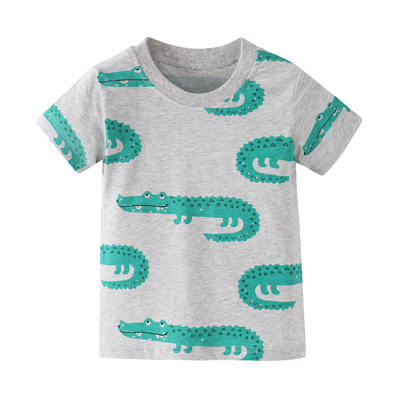 Baby Kid Unisex Animals Cartoon Print T-Shirts Wholesale 22042291