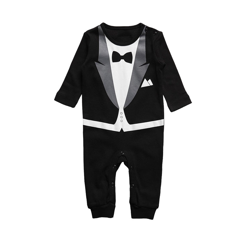 Baby Boys Bow Jumpsuits Wholesale 22042503