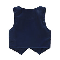 Load image into Gallery viewer, 3 Pieces Set Baby Kid Boys Checked Bow Shirts Solid Color Vests&amp;Waistcoats And Pants Wholesale 22042504
