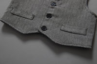 Load image into Gallery viewer, 3 Pieces Set Baby Kid Boys Striped Bow Shirts Solid Color Vests&amp;Waistcoats And Pants Wholesale 22042507
