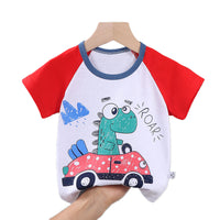 Load image into Gallery viewer, Baby Boys Letters Cartoon Print T-Shirts Wholesale 220425100
