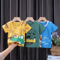 Load image into Gallery viewer, Baby Boys Letters Cartoon Print T-Shirts Wholesale 220425100
