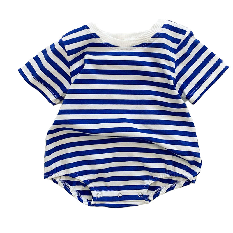 Baby Girls Boys Striped Color-blocking Rompers Wholesale 220425112