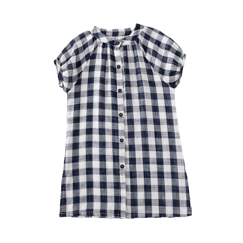 Baby Kid Girls Checked Dresses Wholesale 220425118