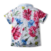 Load image into Gallery viewer, Baby Kid Boys Flower Print Polo Shirts Wholesale 220425126
