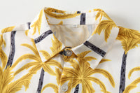 Load image into Gallery viewer, 2 Pieces Set Baby Kid Boys Tropical Shirts And Solid Color Shorts Wholesale 220425128
