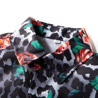 Load image into Gallery viewer, 2 Pieces Set Baby Kid Boys Dressy Birthday Party Leopard Bow Shirts And Solid Color Shorts Wholesale 220425129
