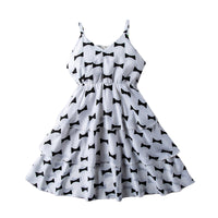 Load image into Gallery viewer, Baby Kid Girls Bow Print Dresses Wholesale 220425132
