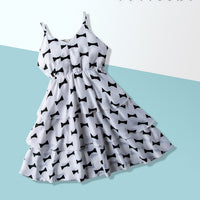 Load image into Gallery viewer, Baby Kid Girls Bow Print Dresses Wholesale 220425132
