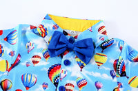 Load image into Gallery viewer, 2 Pieces Set Baby Kid Boys Bow Print Shirts And Solid Color Shorts Wholesale 220425141
