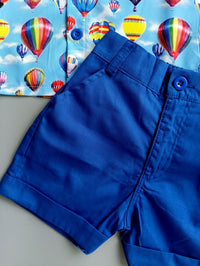 Load image into Gallery viewer, 2 Pieces Set Baby Kid Boys Bow Print Shirts And Solid Color Shorts Wholesale 220425141
