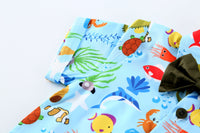 Load image into Gallery viewer, 2 Pieces Set Baby Kid Boys Cartoon Bow Print Shirts And Solid Color Shorts Wholesale 220425146
