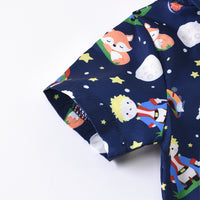 Load image into Gallery viewer, 2 Pieces Set Baby Kid Boys Cartoon Print Shirts And Solid Color Shorts Wholesale 220425150
