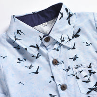 Load image into Gallery viewer, 2 Pieces Set Baby Kid Boys Animals Print Shirts And Solid Color Shorts Wholesale 220425160
