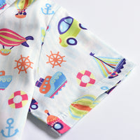 Load image into Gallery viewer, 2 Pieces Set Baby Kid Boys Cartoon Bow Print Shirts And Solid Color Shorts Wholesale 220425167
