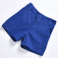 Load image into Gallery viewer, 2 Pieces Set Baby Kid Boys Cartoon Bow Print Shirts And Solid Color Shorts Wholesale 220425167
