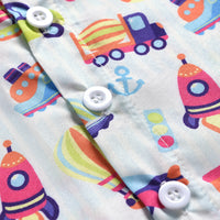 Load image into Gallery viewer, 2 Pieces Set Baby Kid Boys Cartoon Bow Print Shirts And Solid Color Shorts Wholesale 220425167
