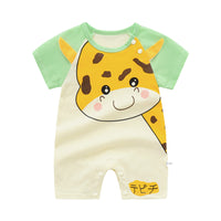 Load image into Gallery viewer, Baby Kid Unisex Striped Letters Dinosaur Animals Cartoon Print Jumpsuits Wholesale 220425188
