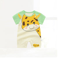 Load image into Gallery viewer, Baby Kid Unisex Striped Letters Dinosaur Animals Cartoon Print Jumpsuits Wholesale 220425188
