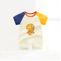 Load image into Gallery viewer, Baby Kid Unisex Striped Letters Dinosaur Animals Cartoon Print Jumpsuits Wholesale 220425188
