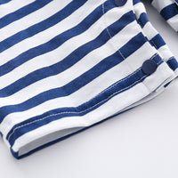 Load image into Gallery viewer, Baby Kid Unisex Striped Letters Dinosaur Animals Cartoon Print Jumpsuits Wholesale 220425188
