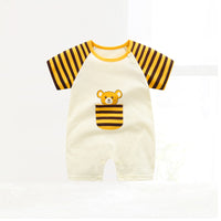 Load image into Gallery viewer, Baby Kid Unisex Striped Letters Dinosaur Animals Cartoon Print Jumpsuits Wholesale 220425188
