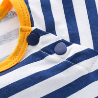 Load image into Gallery viewer, Baby Kid Unisex Striped Letters Dinosaur Animals Cartoon Print Jumpsuits Wholesale 220425188
