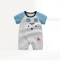 Load image into Gallery viewer, Baby Kid Unisex Striped Letters Dinosaur Animals Cartoon Print Jumpsuits Wholesale 220425188
