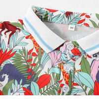 Load image into Gallery viewer, Baby Kid Boys Animals Plant Print Polo Shirts Wholesale 220425189
