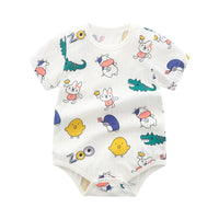 Load image into Gallery viewer, Baby Kid Unisex Fruit Animals Cartoon Print Rompers Wholesale 220425192
