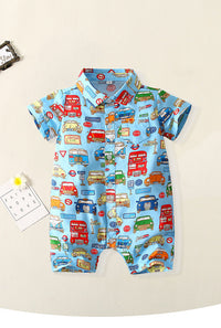 Load image into Gallery viewer, Baby Kid Unisex Car Print Jumpsuits Wholesale 220425203
