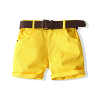 Load image into Gallery viewer, 2 Pieces Set Baby Kid Boys Tropical Shirts And Solid Color Shorts Wholesale 220425205
