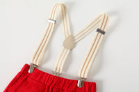 Load image into Gallery viewer, 2 Pieces Set Baby Kid Boys Dressy Checked Shirts And Solid Color Rompers Wholesale 220425222
