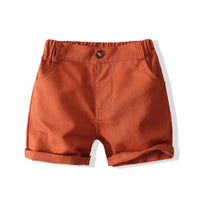 Load image into Gallery viewer, 2 Pieces Set Baby Kid Boys Plant Print Shirts And Solid Color Shorts Wholesale 220425224
