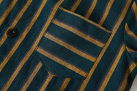 Load image into Gallery viewer, 2 Pieces Set Baby Kid Boys Dressy Striped Bow Shirts And Solid Color Jumpsuits Wholesale 220425227
